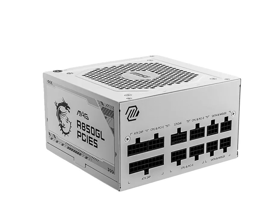 MSI MAG A850GL PCIE5 WHITE 80+ GOLD